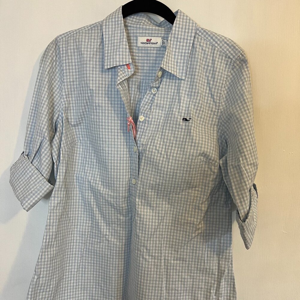 NWT Vineyard Vines Women's Gingham Top